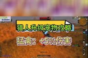 《以猎人手游攻略宠物技能》（探索猎人世界，解锁宠物技能的终极指南）